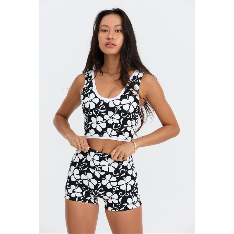 Benoa Active Layered Tank in Pupukea|Black