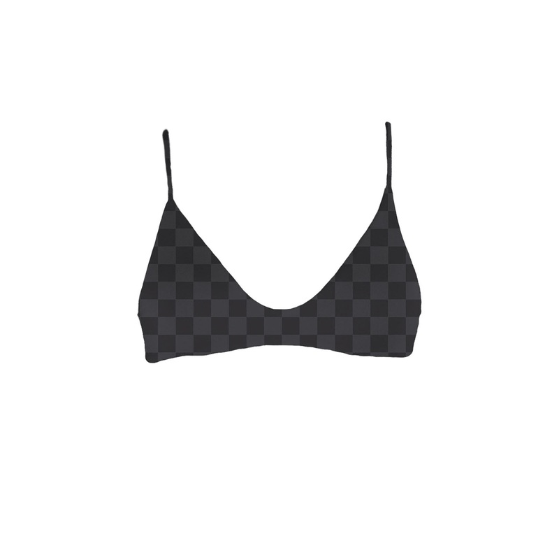 Mai Deluxe Everyday Top in Onyx Check- Last One
