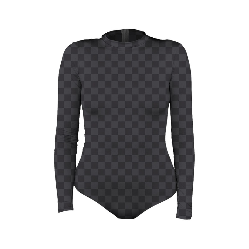 Mai Deluxe Long Sleeve Bodysuit in Onyx Check