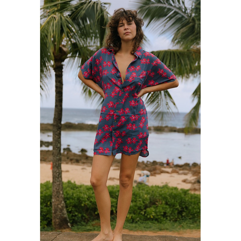 Mai Dylan Dress in Bluestone Orchid