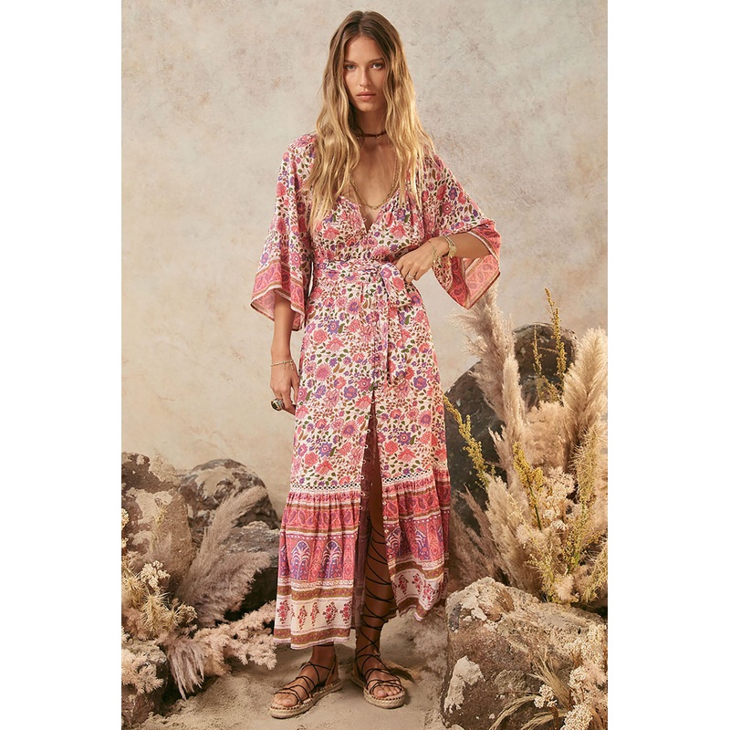 SPELL Elysian Gown in Petunia
