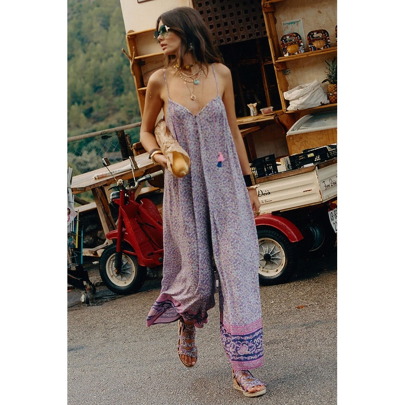 SPELL Little Bird Jumpsuit in Berry