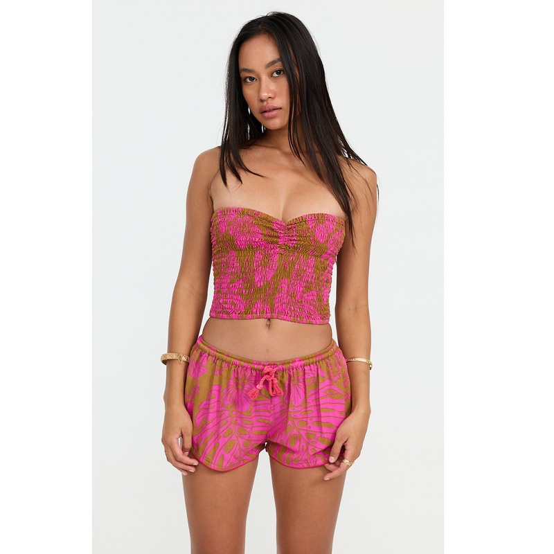 Benoa Swim Namika Tube Top in Garden