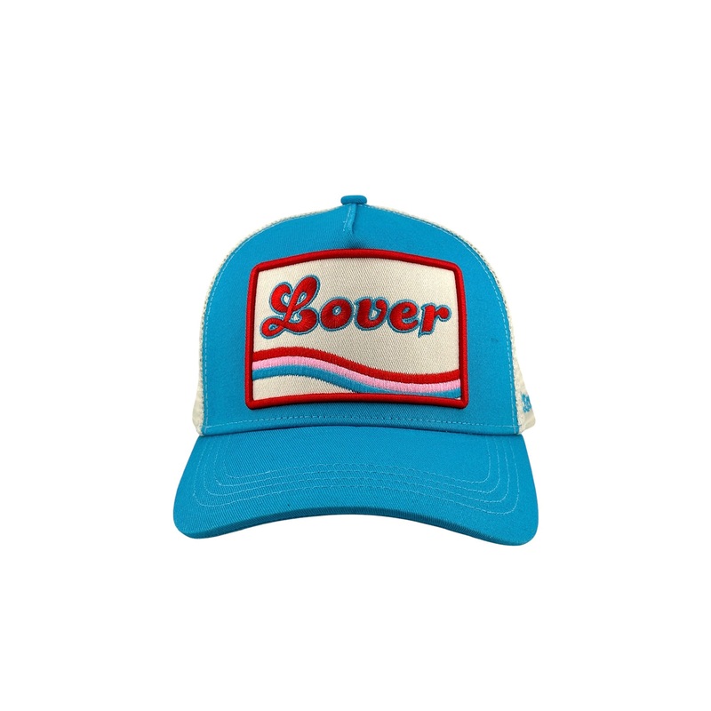 Soulbyrd Lover Trucker Hat in Turquoise