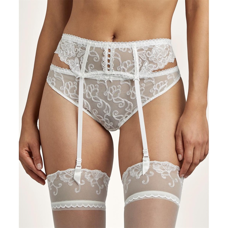 Aubade - Pour Toujours Suspender Belt Opale