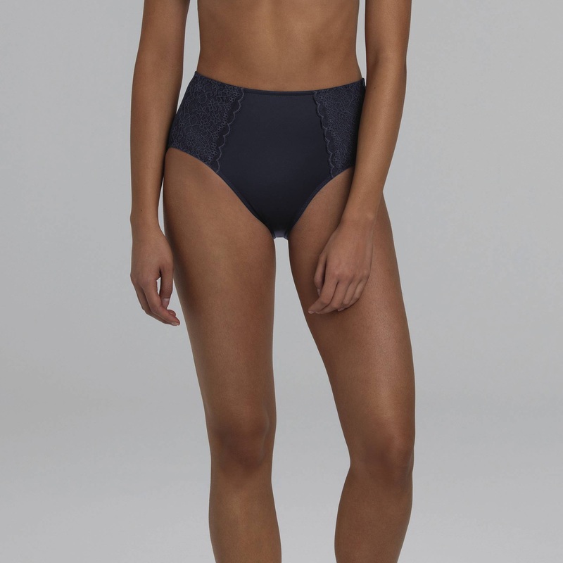 Anita - Havanna High-Waist Briefs Shadow Blue