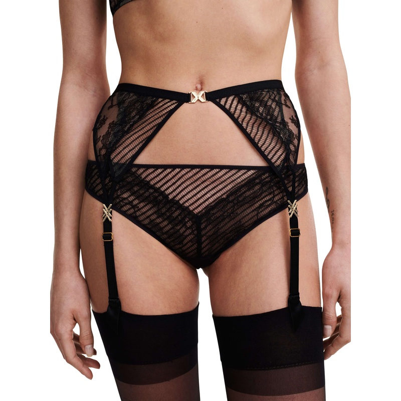 Chantelle - Txture Suspender Belt Black