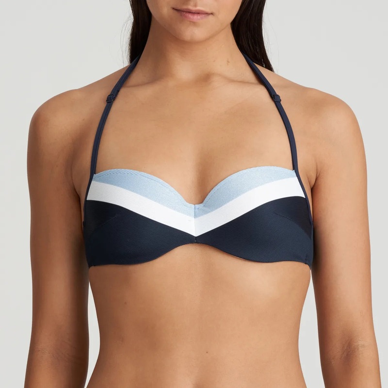 Marie Jo Swimwear - Sitges Padded Balcony Bikini Top Cloud Party