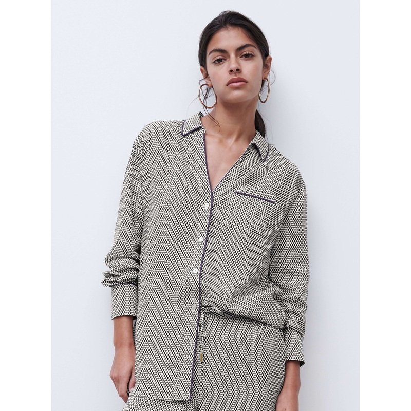 Chantelle - Billie Ls Shirt Beige Dots
