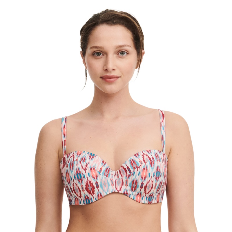 Chantelle Swimwear - Devotion Bandeau T-Shirt Bra Turquoise Ikat