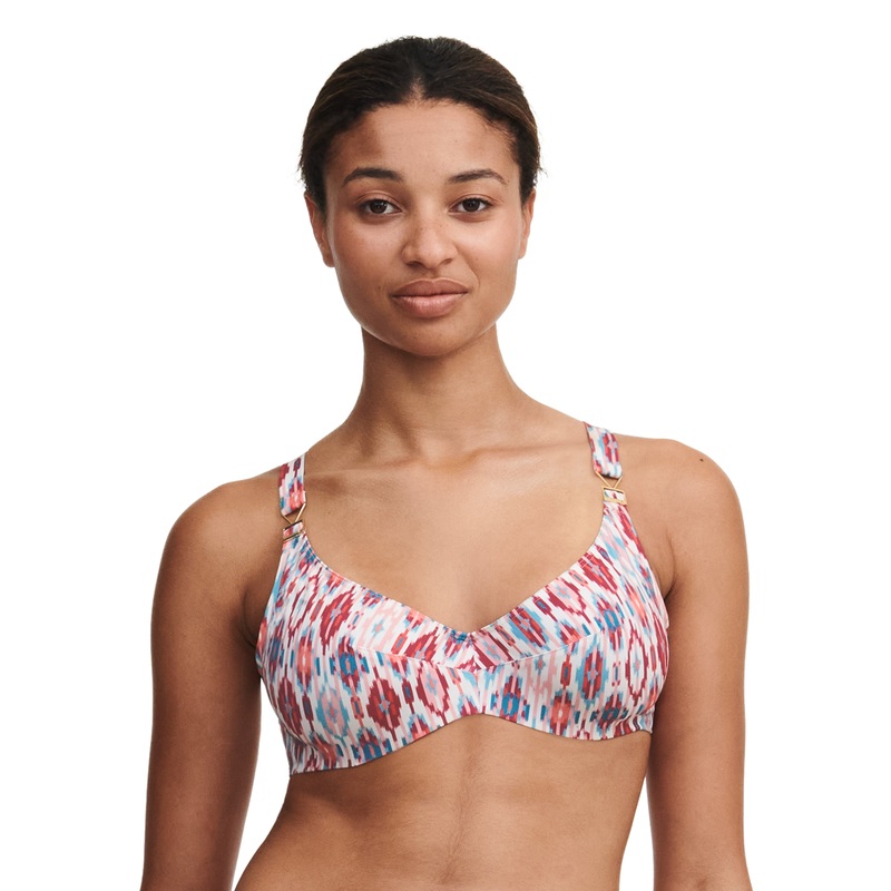 Chantelle Swimwear - Devotion Covering Underwired Bra Turquoise Ikat