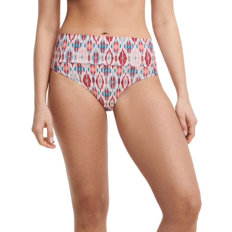 Chantelle Swimwear - Devotion Full Brief Turquoise Ikat