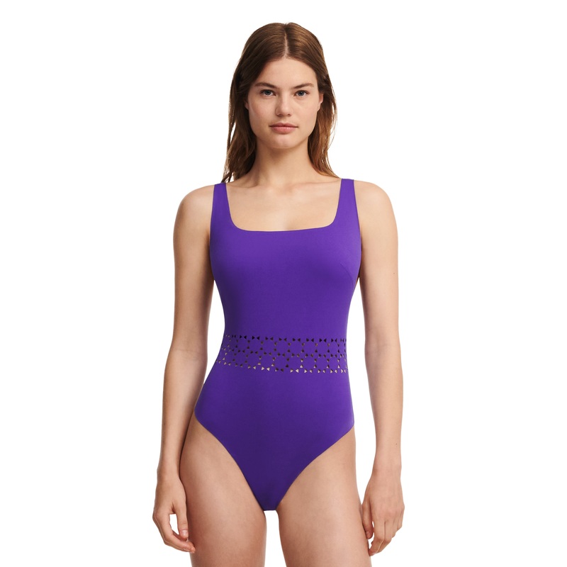 Chantelle Swimwear - Pure Solar Wirefree Swimsuit Ultra-Violet Blue