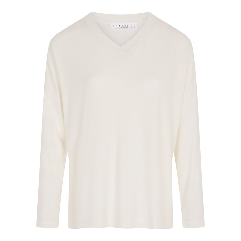 Femilet - Kate T-Shirt Long Sleeves Ivory