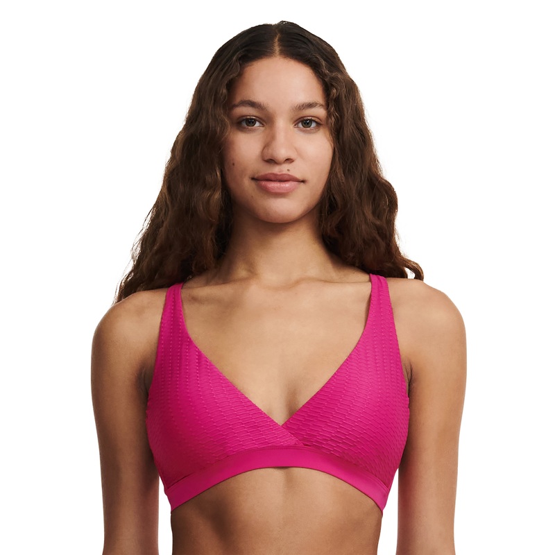 Femilet Swimwear - Bonaire Wirefree Plunge T-Shirt Bikini Fushia