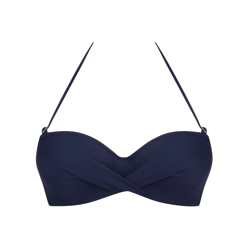 Antigel Swimwear By Lise Charmel - La Chiquissima Padded Strapless Bandeau Bikini Marine