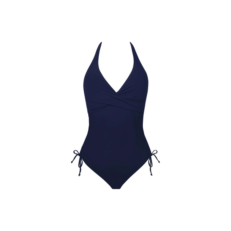 Antigel Swimwear By Lise Charmel - La Chiquissima Plunging Back Swimsuit Marine