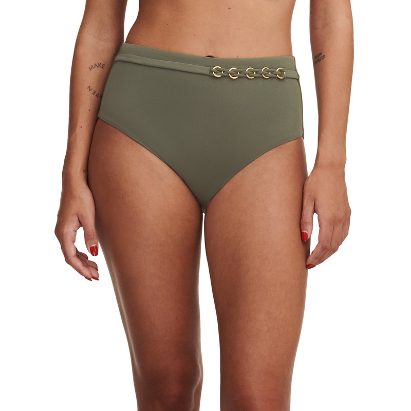 Chantelle Swimwear - Emblem Full Bikini Brief Khaki Green