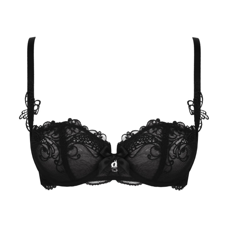 Lise Charmel - Soir De Venise Vertical Seam Half Cup Bra Noir Diamant