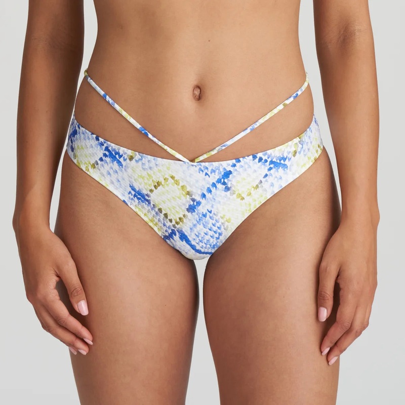 Marie Jo Swimwear - Lundey Bikini Briefs Rio Lime Snake