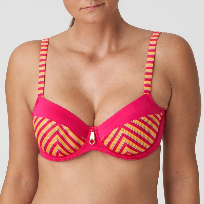 Primadonna Swimwear - La Concha Full Cup Bikini Top Mai Tai