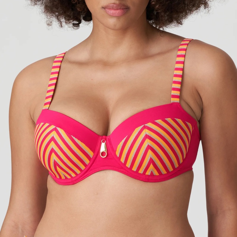Primadonna Swimwear - La Concha Padded Balcony Bikini Top Mai Tai