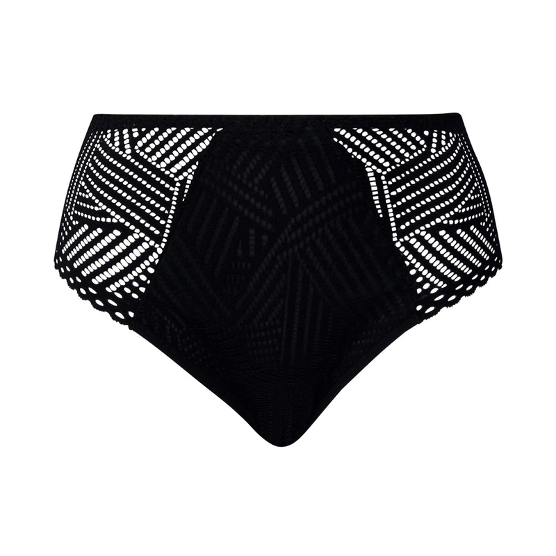 Antigel By Lise Charmel - Tressage Graphic High Waist Brief Tressage Noir