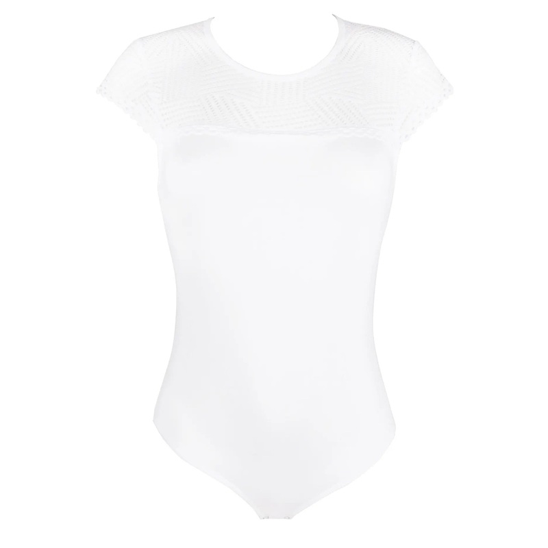 Antigel By Lise Charmel - Tressage Graphic Rtw Bodysuit Tressage Blanc