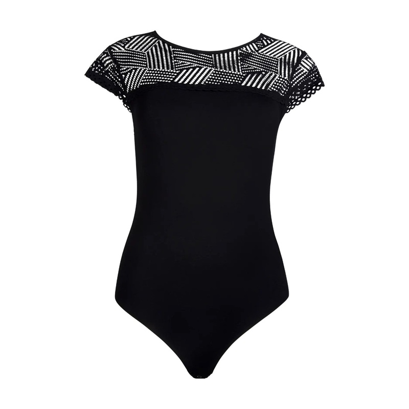 Antigel By Lise Charmel - Tressage Graphic Rtw Bodysuit Tressage Noir