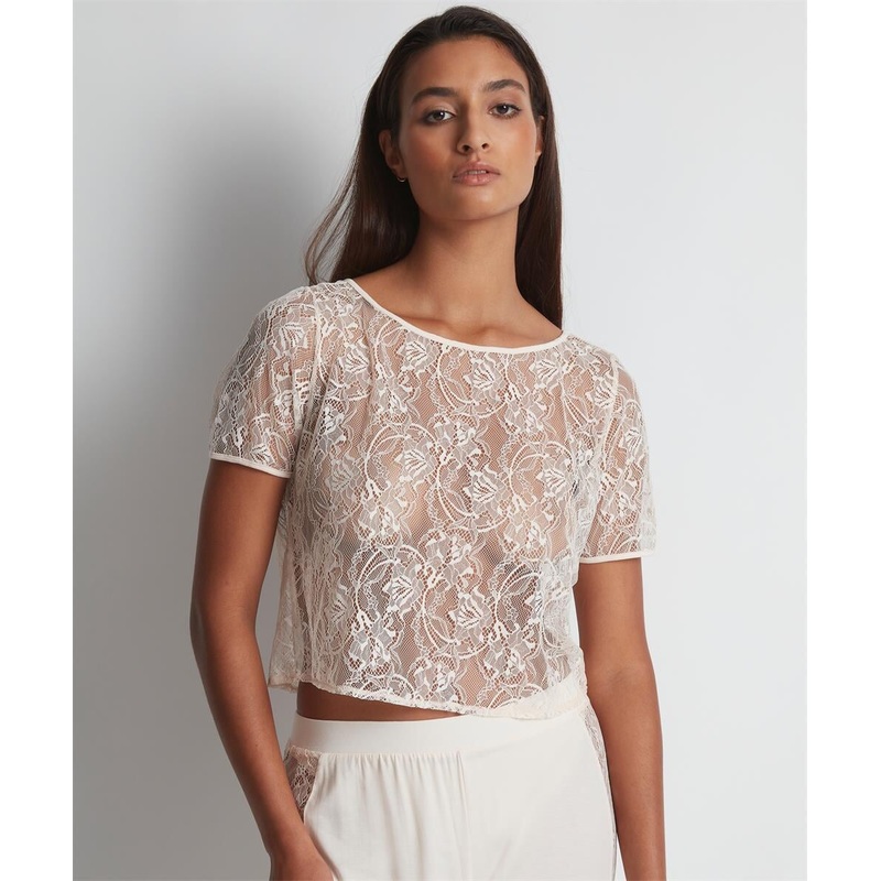 Aubade - Lazy Days Short Sleeve Top Petal
