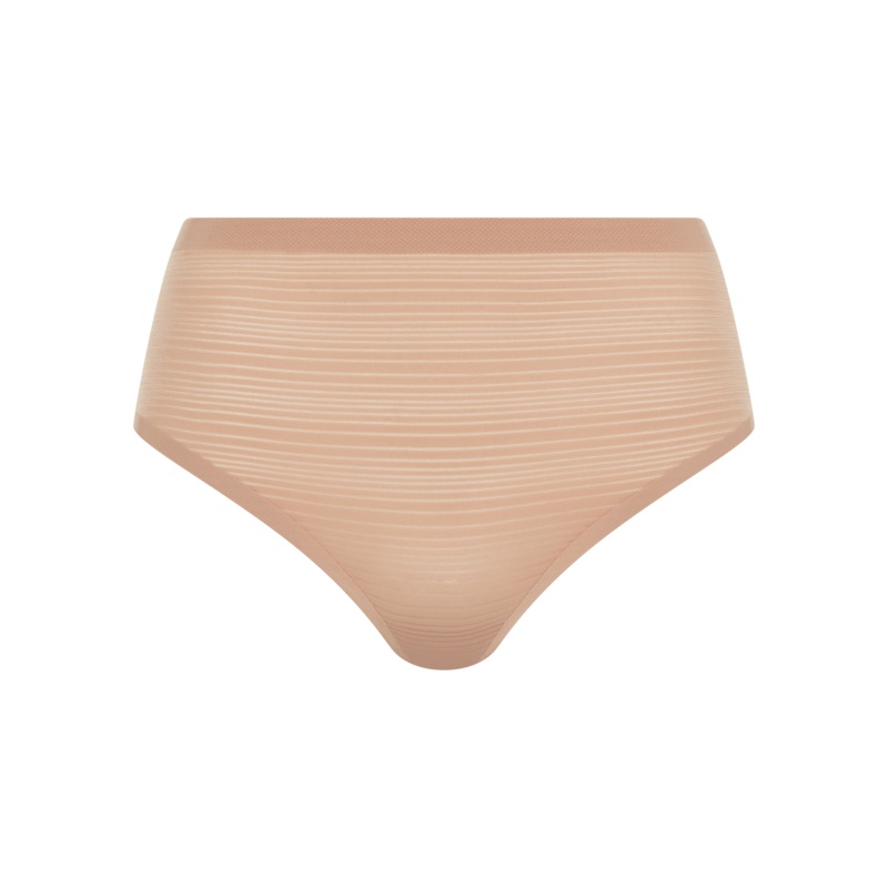 Chantelle - Softstretch Stripes High Waist Thong Sirocco