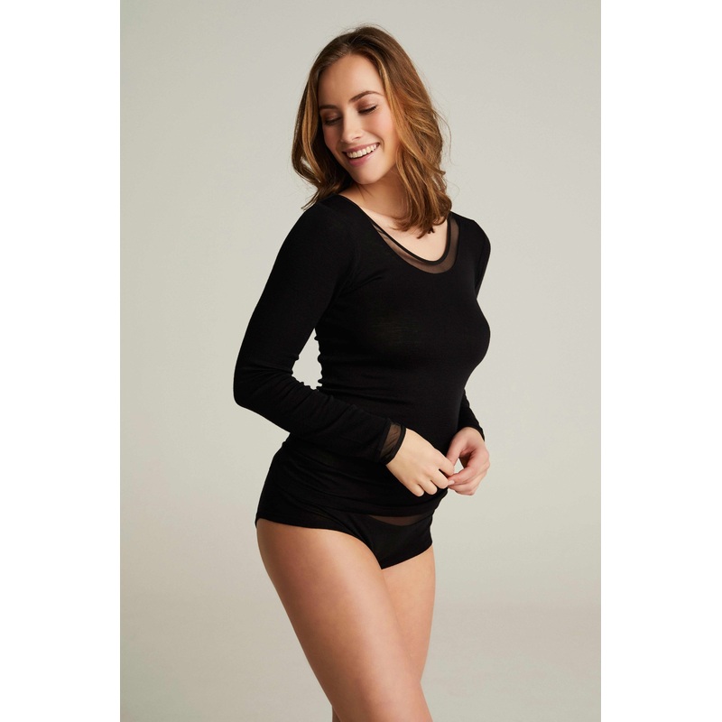 Femilet - Juliana T-Shirt Long Sleeves Black