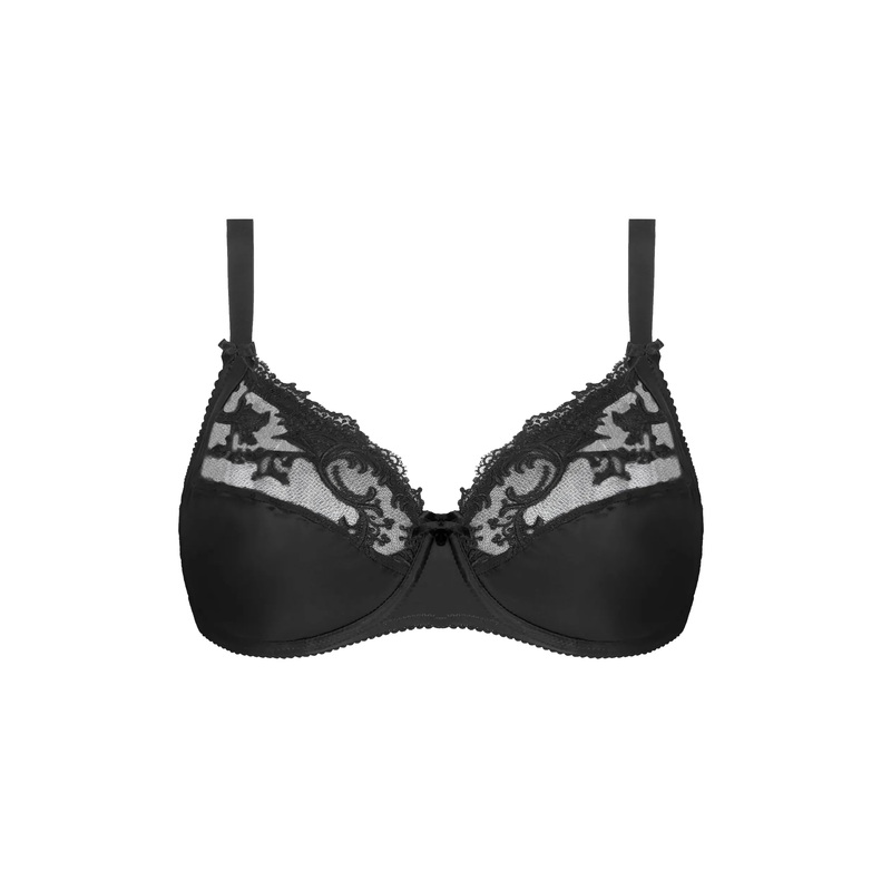 Lise Charmel - Splendeur Soie 3 Parts Full Cup Bra Noir
