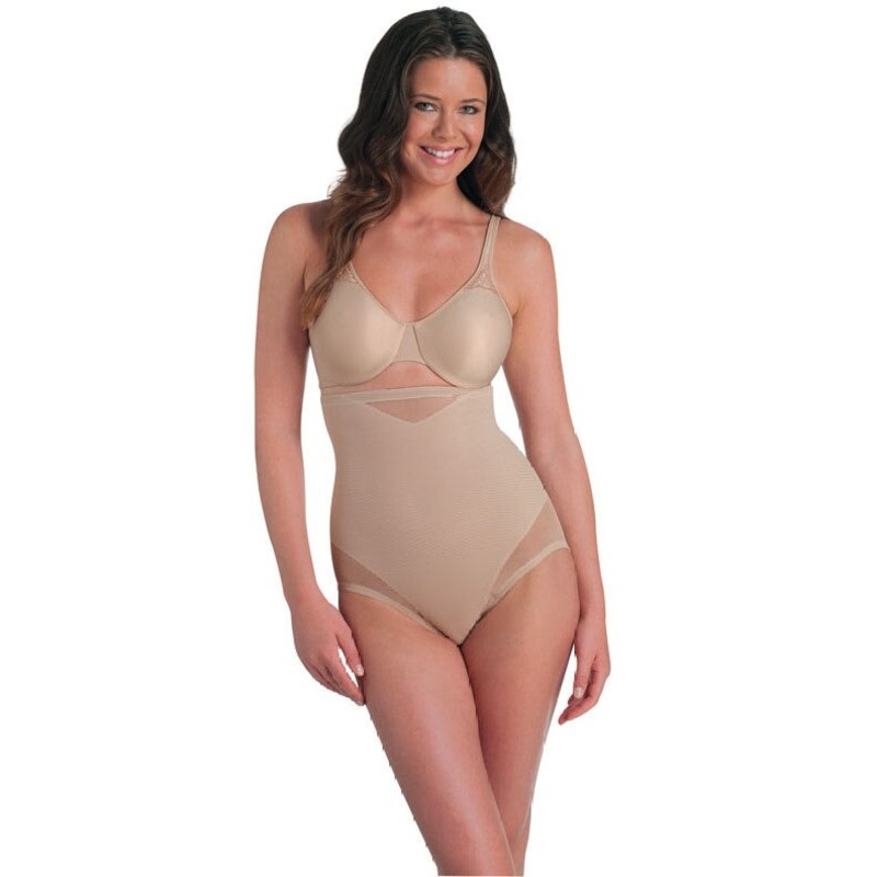 Miraclesuit Shapewear - Sexy Sheer Hi Waist Brief Warm Beige