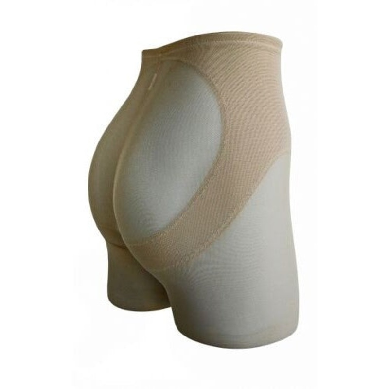 Miraclesuit Shapewear - Sexy Sheer Waistline Rear Lifting Boy Short Warm Beige