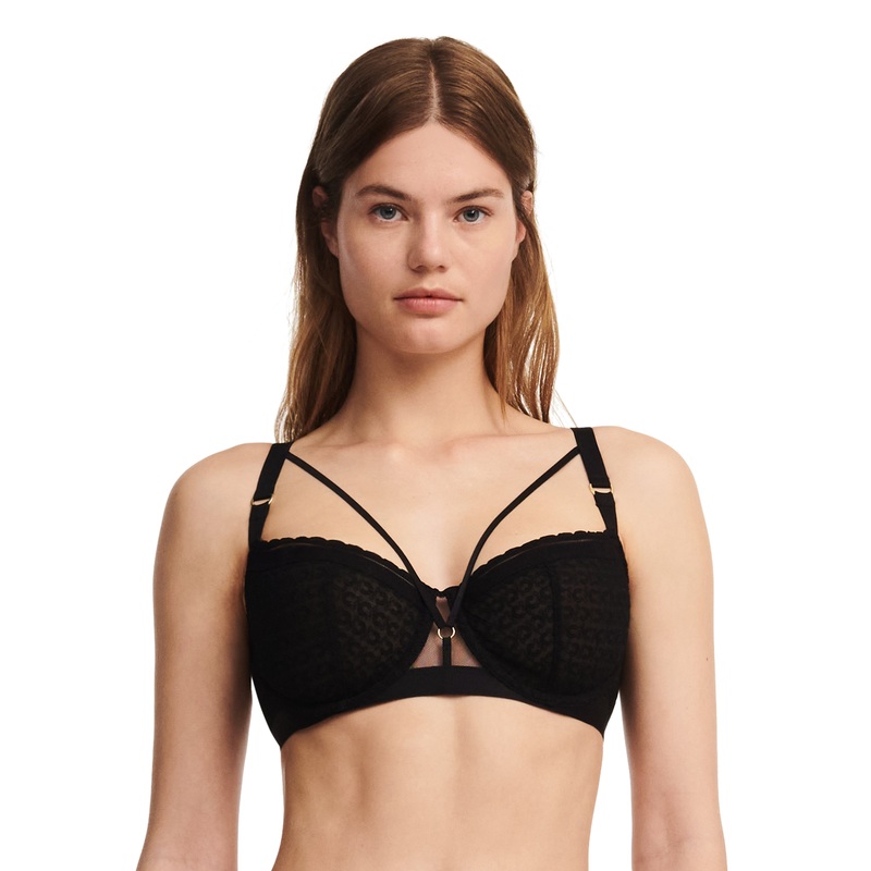 Chantelle - Monogram Half-Cup Balcony Bra Black
