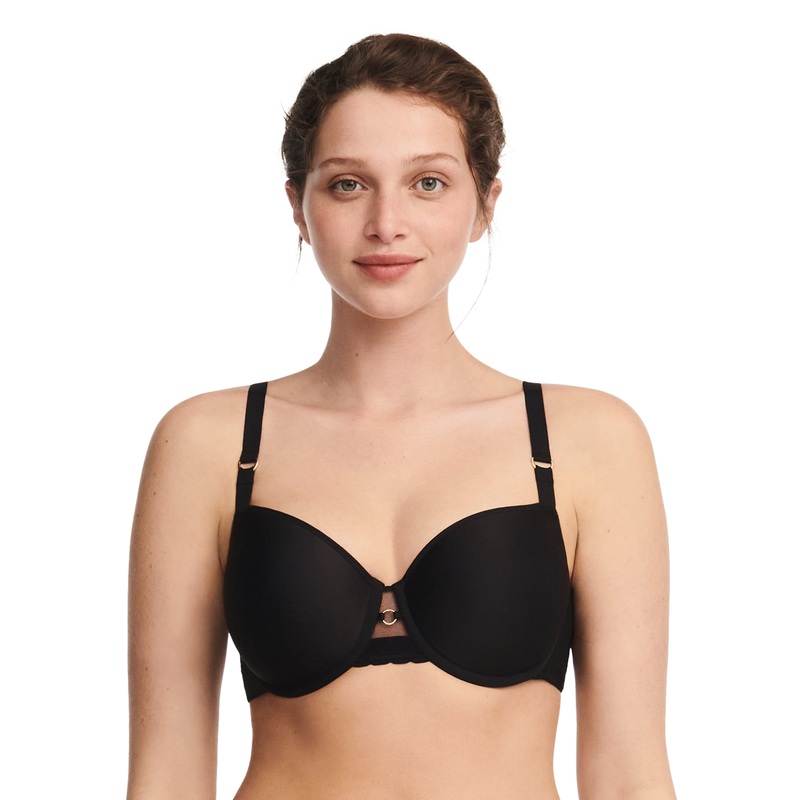Chantelle - Monogram Half-Cup Memory Bra Black