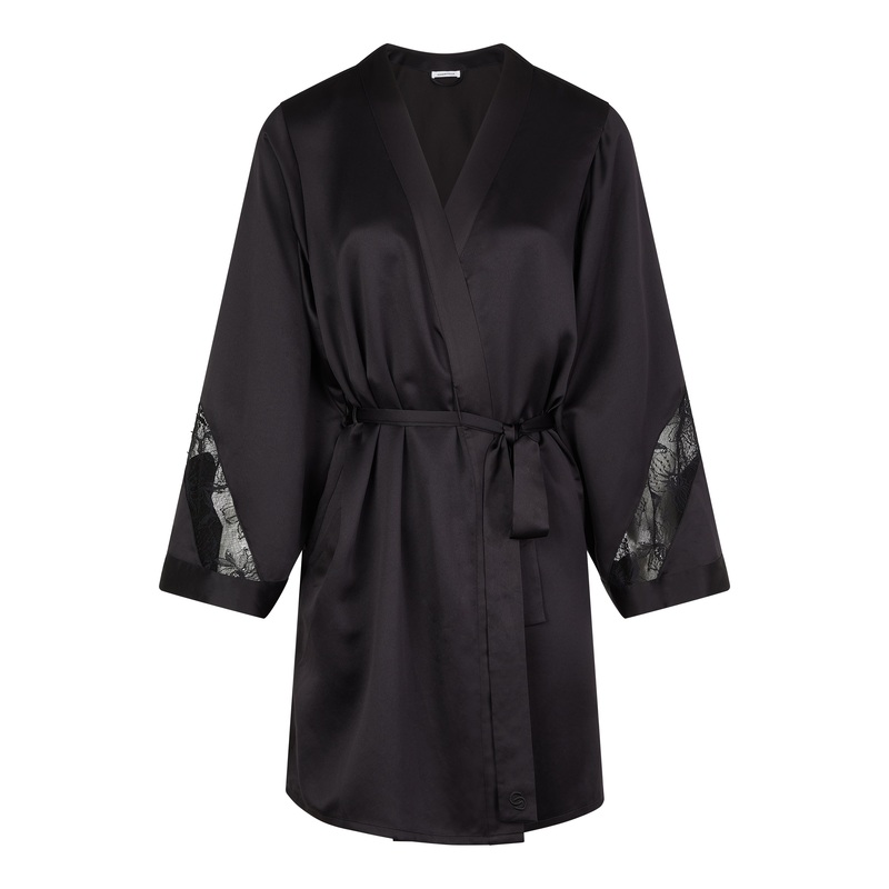 Chantelle - Orchids Kimono Black