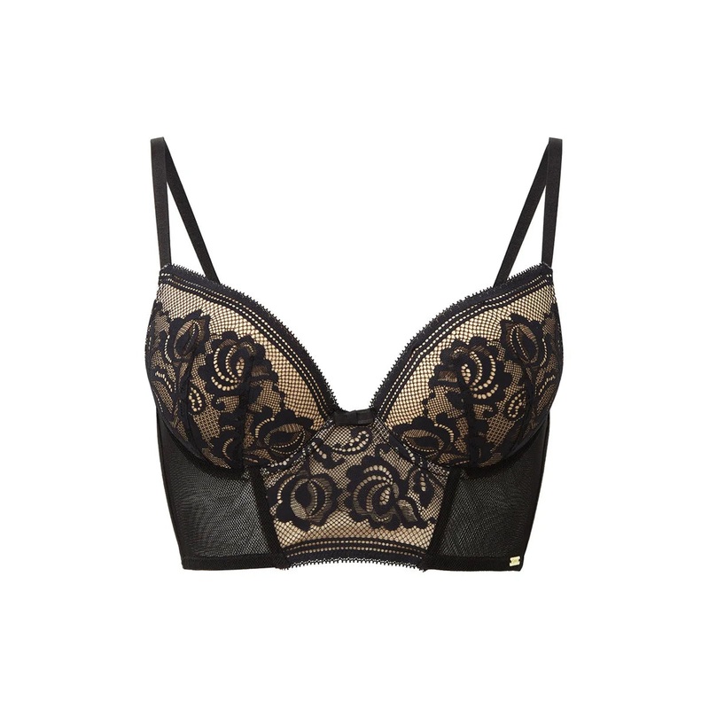 Gossard - Encore Padded Longline Bra Black/Beige
