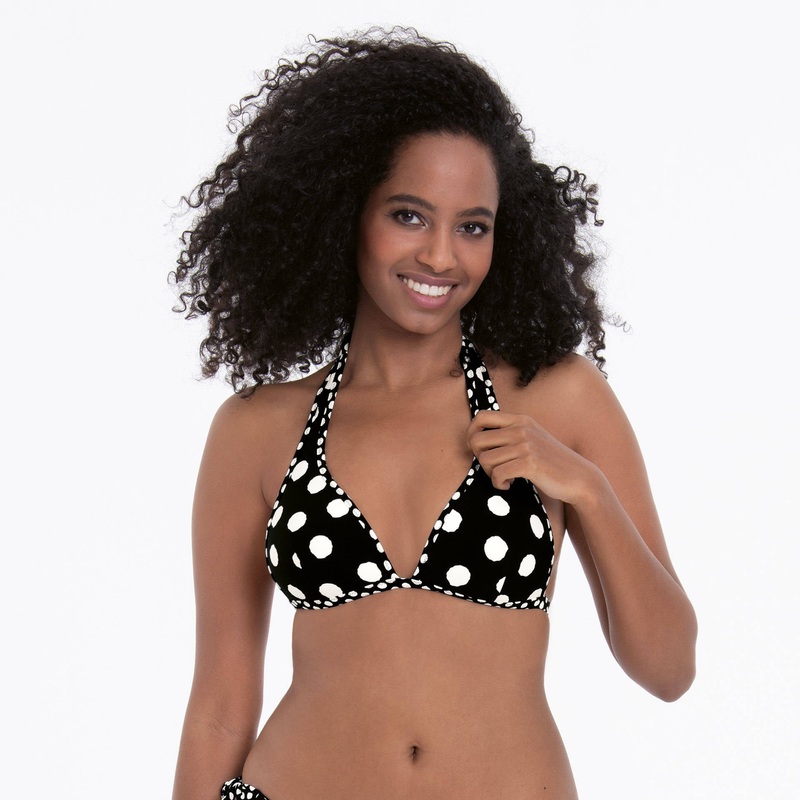 Rosa Faia Swimwear - Mina Bikini Top Black-White