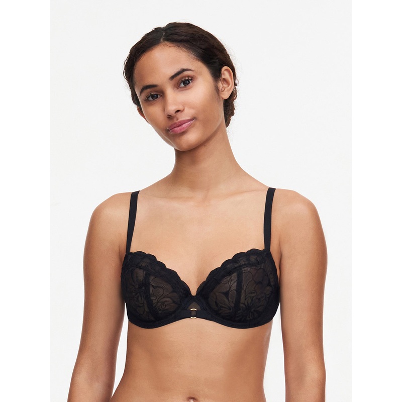 Chantelle - Fleurs Covering Underwired Bra Black