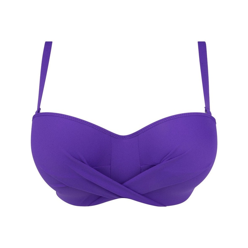 Antigel Swimwear By Lise Charmel - La Chiquissima Padded Strapless Bandeau Bikini Mer Purple