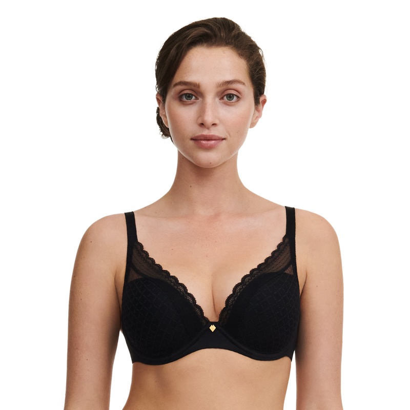 Chantelle Easyfeel - Norah Plunge T-Shirt Bra Black