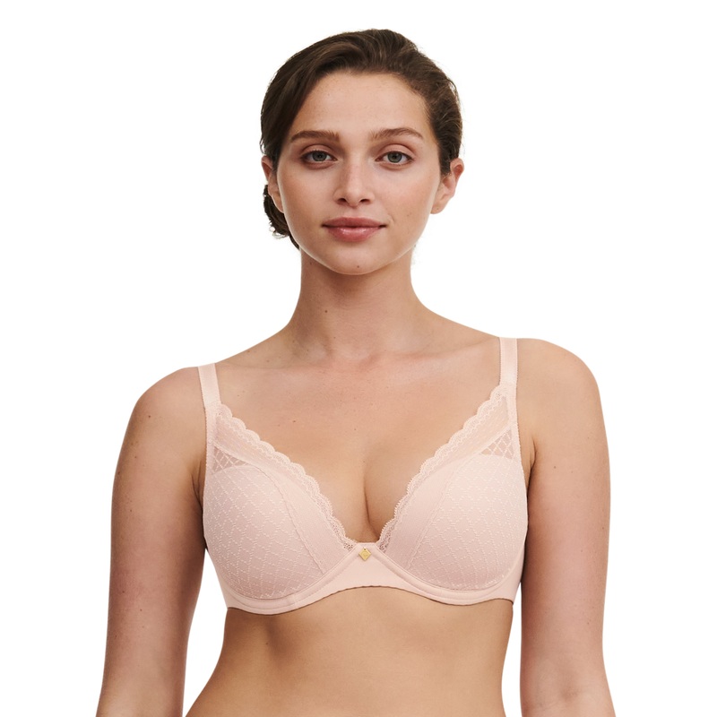 Chantelle Easyfeel - Norah Plunge T-Shirt Bra Dusky Pink