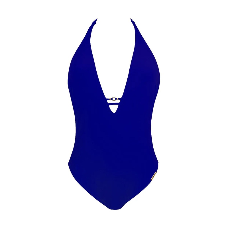 Lise Charmel Swimwear - Beaute Pure N/W Seduction Halter Swimsuit Mer Indigo