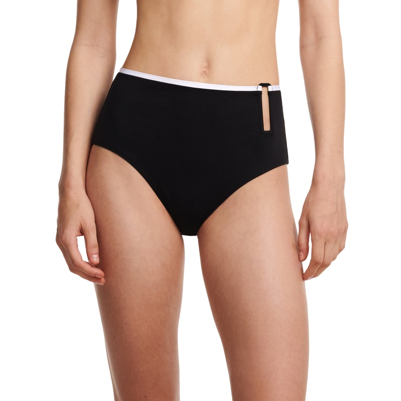 Chantelle Swimwear - Authentic Full Bikini Brief Black / White