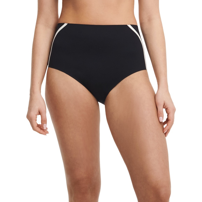 Chantelle Swimwear - Authentic Full Bikini Brief (Shape) Black / White