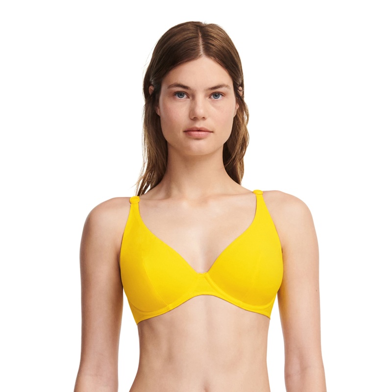 Chantelle Swimwear - Celestial Plunge Underwired Bra Lemon Yellow