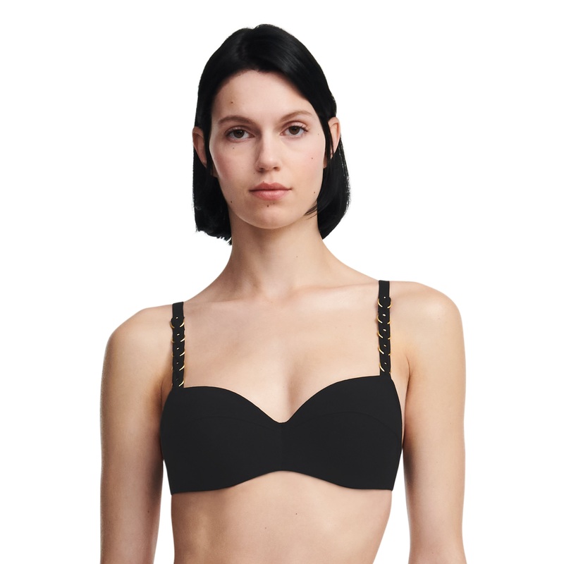 Chantelle Swimwear - Emblem Half-Cup Memory Bra Black