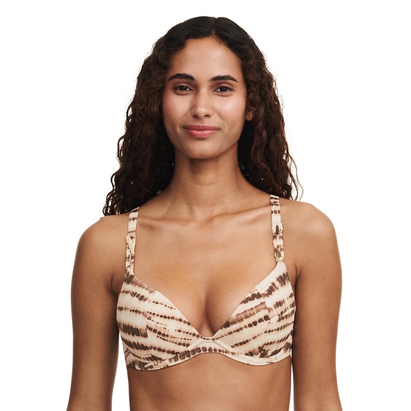 Chantelle Swimwear - Emblem Half-Cup Memory Bra Python